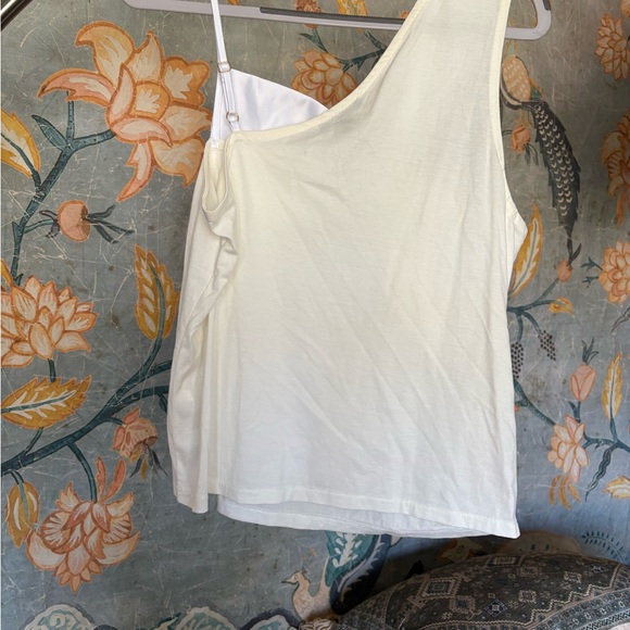 J. Crew Asymetrical White Bow Cream Camisole Medium - Picture 3 of 6